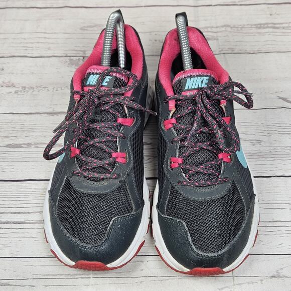 Nike Womens Wild Trail Size 8 643074-001 Black Pink Running Shoes Sneakers - Picture 3 of 7
